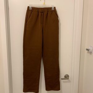 Brown Straight Leg Joggers